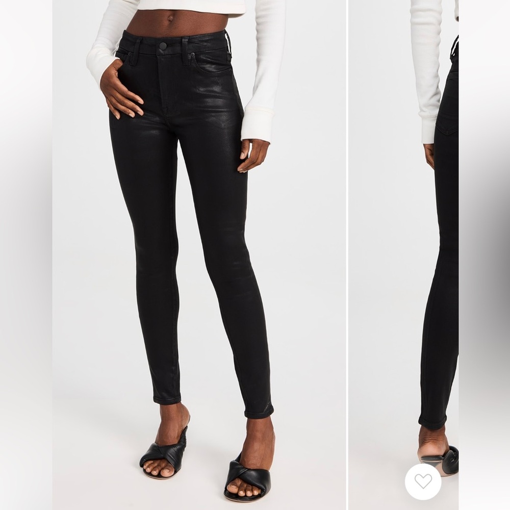 Good American Good Leg Jeans in Black001 Size 6/28